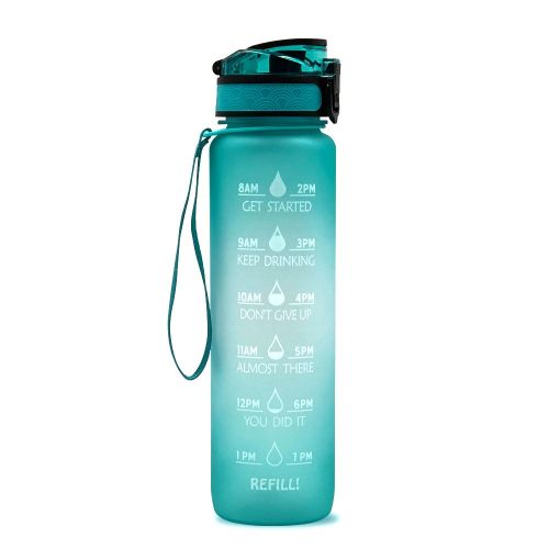 1L Tritan Water Bottle With Time Marker Bounce Cover Motivational Water Bottle Cycling Leakproof Cup For Sports Fitness Bottles 1L Tritan Water Bottle With Time Marker Bounce Cover Motivational Water Bottle Cycling Leakproof Cup For Sports Fitness Bottles